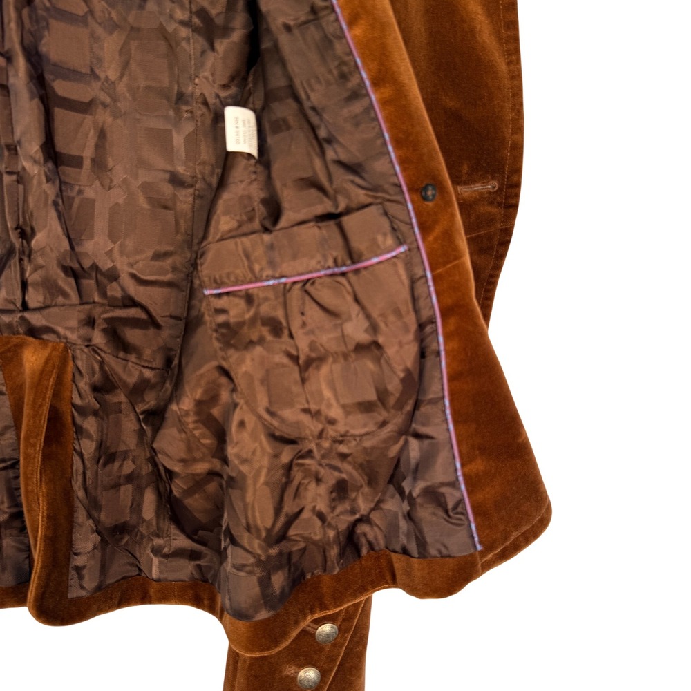 Cole Haan Collection Brown Velvet Equestrian Blazer Ornate Buttons Sm-see note - Picture 10 of 10